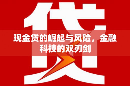 荆门现金贷的崛起与风险，金融科技的双刃剑