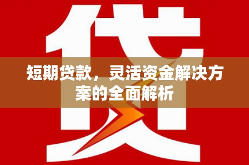 荆门短期贷款，灵活资金解决方案的全面解析