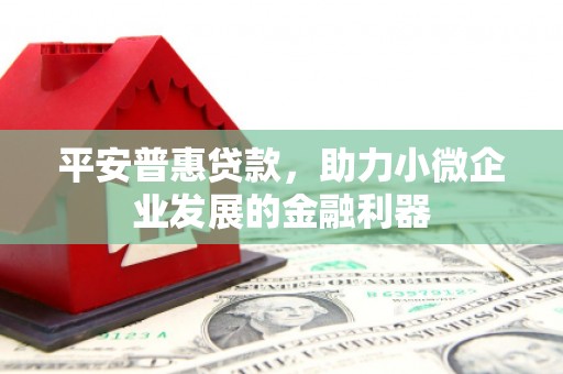 荆门平安普惠贷款，助力小微企业发展的金融利器